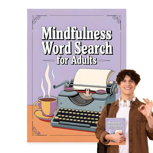Word Search Books für Erwachsene, 22 x 38 cm, 400+ Multilevel Puzzles, Engaging Word Find Games for Entspannung, Stress Relief, Brain Training & Fun Activity von Bsbkoj