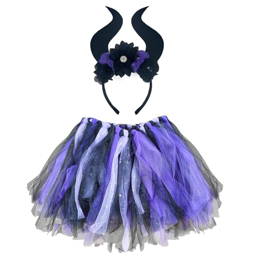 Bseical Damen Tütü Petticoat Unterrock, Hexenkostüm Erwachsener, Karneval Kostüm, Tüllrock, 80er Rock, Dirndl, Faschingskostüme Für Cosplay Halloween von Bseical