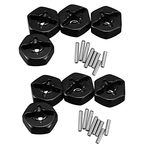 Bsowte 8 x Sechskant-Adapter für Radnaben aus Aluminiumlegierung, 12 mm, für 144001, Schwarz Bsowte 8 x Sechskant-Adapter für Radnaben aus Aluminiumlegierung, 12 mm, für 144001, Schwarz von Bsowte