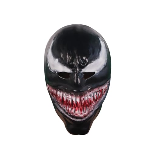 Bstask Venom Maske Latex Film Rolle Cosplay Maske Party Maske Halloween Horror Kostüm Maske Spaß Sammlung Cosplay Anforderungen Stage Performance Prop von Bstask