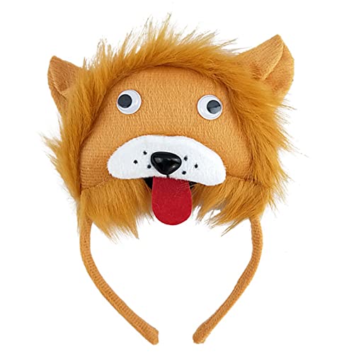 Btgghytr Kreative lustige Haarreifen Kopfschmuck Plüsch Cartoon Tier Stirnband Haarschmuck Kostüm für Mottoparty von Btgghytr