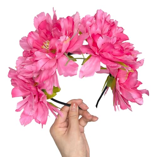 Btgghytr Zarte Strand-Pfingstrosen-Kopfbedeckung, Stirnband, Foto-Requisiten, Party, Cosplay, Kostüme, Tanzparty, Stirnband für Hochzeit Btgghytr Zarte Strand-Pfingstrosen-Kopfbedeckung, Stirnband, Foto-Requisiten, Party, Cosplay, Kostüme, Tanzparty, Stirnband für Hochzeit von Btgghytr