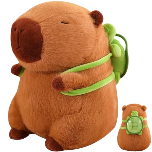 BuLKee Capybara Plüschtier,23cm Niedliche Capybara Stofftier Gefüllte Plüschpuppe Weiches Realistisches Capybara Kuscheltiere, Plüsch Kissen Gefüllte Geburtstagsgeschenk für Kinder von BuLKee