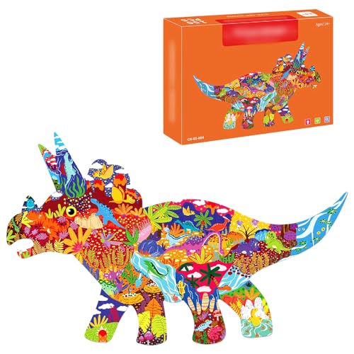 Puzzle Kinder, Puzzle 150 Teile, Dino Puzzle ab 5 Jahre, Dinosaurier Spielzeug ab 4 Jahre, Witzig Kinder Puzzle Geschenk,Tier Puzzle ab 3-10 Jahren für Jungen Mädchen von BuLKee