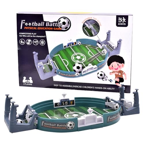 Tischkicker Bälle Mit 2 Fußbälle,Fußballtisch interaktives Spiel,Tischfußballspiele Desktop Interaktives Spielzeug Innen 2-Spieler-Party -Tischkicker Spielzeug Geschenk für Kinder und Erwachsene von BuLKee