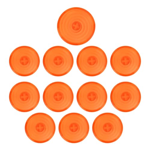 Buachois 12 Stück Schalterknopfkappen, Arcade-Tastenabdeckung, 20,2 Mm 25,3 Mm Mechanische Druckknopfabdeckung Für Kailh Für Cherry Für Akko Für Schalter(Orange) von Buachois