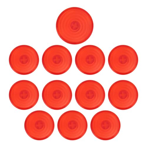 Buachois 12 Stück Schalterknopfkappen, Arcade-Tastenabdeckung, 20,2 Mm 25,3 Mm Mechanische Druckknopfabdeckung Für Kailh Für Cherry Für Akko Für Schalter(Rot) von Buachois