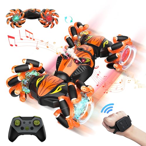 Bubbacare Ferngesteuertes Auto Mit Handsteuerung, Auto Mit Handsteuerung mit Spray-Lichtmusik, 360° Drehbare Auto Apielzeug, 4WD Ferngesteuertes Auto ab 6 Jahre alte Kinder Jungen Bubbacare Ferngesteuertes Auto Mit Handsteuerung, Auto Mit Handsteuerung mit Spray-Lichtmusik, 360° Drehbare Auto Apielzeug, 4WD Ferngesteuertes Auto ab 6 Jahre alte Kinder Jungen von Bubbacare