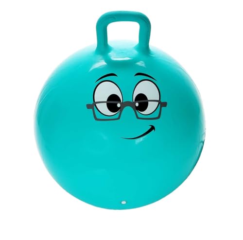 Bubble Store Hüpfball für Kinder mit lustigem Comic-Monster, Durchmesser ca. 55 cm, Tragkraft max. 50 kg (Blau) von Bubble Store