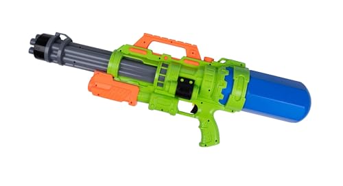 Wasserpistole bis zu 6 Meter Reichweite für Kinder und Erwachsene, Pumpgun Volumen 1500 ml (Grün) von Bubble Store