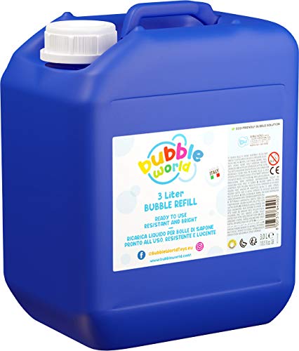 Bubble World - Nachfüllpackung für Seifenblasen, transparent, 3 l, 103.833000 von Bubble World