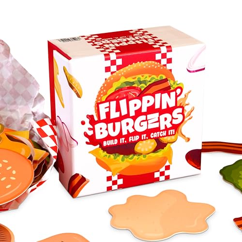 Bubblegum Stuff Flippin' Burgers – Kartenumkehr-Party-Spiel – Build It, Flip It, Catch It – 216 Spielkarten – ab 10 Jahren Bubblegum Stuff Flippin' Burgers – Kartenumkehr-Party-Spiel – Build It, Flip It, Catch It – 216 Spielkarten – ab 10 Jahren von Bubblegum Stuff