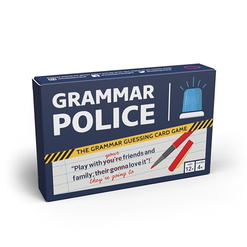 Bubblegum Stuff Grammar Police Game - Correct The Bad Grammar Flash Card Game - Fun Grammar Detective Game - Suitable For Family, Kids, Teenagers & Adults von Bubblegum Stuff