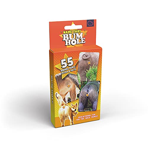 Bubblegum Stuff - Name That Bumhole - Spielkarten, Brettspiele, Familienspiele - Tier-Trivia-Spiel - Partyspiele, lustige Familienspiele, Reisespiele, Weihnachtsspiele, Weihnachtsspiele, Wichtelideen Bubblegum Stuff - Name That Bumhole - Spielkarten, Brettspiele, Familienspiele - Tier-Trivia-Spiel - Partyspiele, lustige Familienspiele, Reisespiele, Weihnachtsspiele, Weihnachtsspiele, Wichtelideen von Bubblegum Stuff