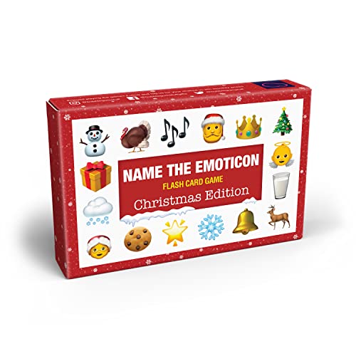Bubblegum Stuff - Name The Emoticon Game - Christmas and Festive Edition - Flash Card Board Game - Fun Family Memory Game - Perfect For Games Night And Holiday Entertainment - Great Gift! von Bubblegum Stuff
