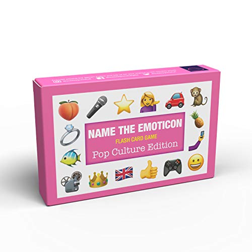 Bubblegum Stuff - Name The Emoticon Game - Pop Culture | Guess The Pop Culture Item Lustiges Emoji Flash Card Board Game - Fun Memory Game | Geeignet für Familie, Kinder, Jugendliche & Erwachsene von Bubblegum Stuff