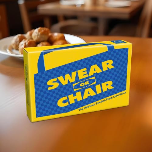 Swear or Chair – Lustiges Partyspiel für Erwachsene mit skandinavischen Schimpfwörtern gegen Möbelnamen – 56 Karten – lustiges Gruppen-Wortspiel für Erwachsene – schnell, einfach und unverschämt Swear or Chair – Lustiges Partyspiel für Erwachsene mit skandinavischen Schimpfwörtern gegen Möbelnamen – 56 Karten – lustiges Gruppen-Wortspiel für Erwachsene – schnell, einfach und unverschämt von Bubblegum Stuff