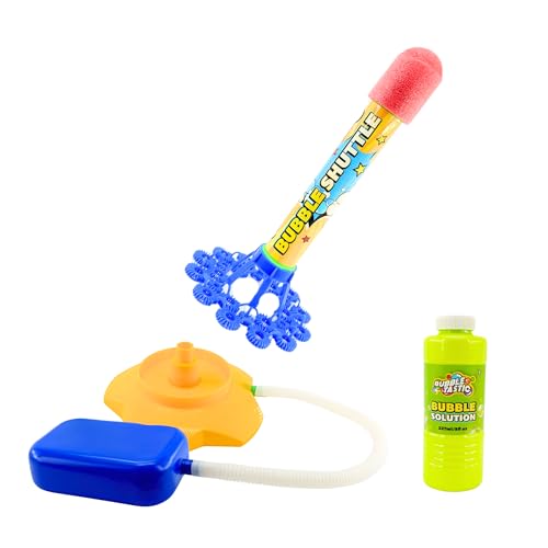 Bubbletastic Blasenspielzeug Kinder, Seifenblasen Raketen Spielzeug, Blasen Shuttle Sommer Spielzeug und Geburtstags Geschenke für Kinder, Inklusive Blasenlösung Bubbletastic Blasenspielzeug Kinder, Seifenblasen Raketen Spielzeug, Blasen Shuttle Sommer Spielzeug und Geburtstags Geschenke für Kinder, Inklusive Blasenlösung von Bubbletastic