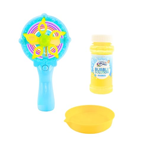 Bubbletastic Seifenblasen Spielzeug Kinder, Seifenblasen Mühle, Geburtstag Spielzeug Geschenke für Kinder, Sommerspielzeug Kinder, Inklusive Seifenblasen Lösung | Blau Bubbletastic Seifenblasen Spielzeug Kinder, Seifenblasen Mühle, Geburtstag Spielzeug Geschenke für Kinder, Sommerspielzeug Kinder, Inklusive Seifenblasen Lösung | Blau von Bubbletastic
