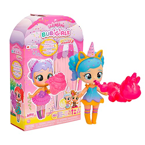 IMC Toys BUBIGIRLS Quinn | Überraschungspuppe zum Verkleiden, die Luftballons aufblast, mit 12 Zubehörteilen – Geschenk Spielzeug für Kinder ab 5 Jahren von IMC Toys