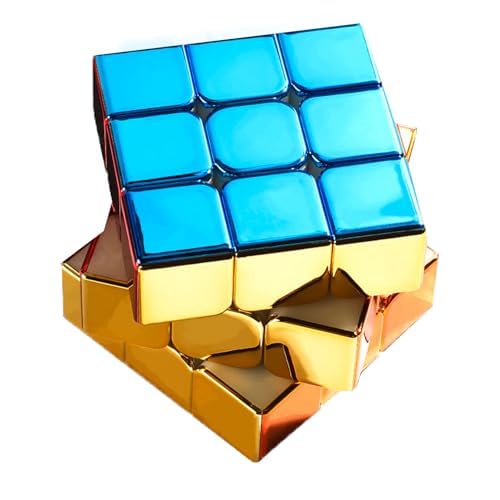 3X3 Speed Cube, Spiegel Zauberwürfelreguläre Version mit Reflektierendem Verspiegeltem Metall Geeignet für Zauberwürfel Enthusiasten (Nichtmagnetische Version) von Bucaxit