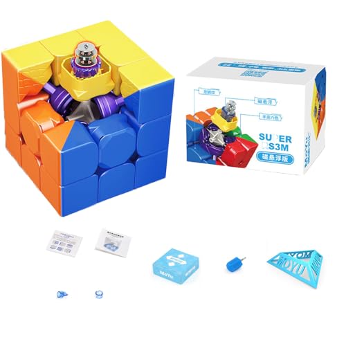Zauberwürfel MOYU Super RS3M 2022 Maglev Version 3X3 Zauberwürfel 3x3 Speed ​​Cube Glatt und Leicht Verstellbar Professionelles Würfelpuzzle Spielzeug für Würfelliebhaber (Super-2) von Bucaxit