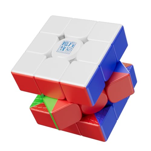 Zauberwürfel,Moyu RS3M V5 Magnetic Version 3x3 Zauberwürfel Stickerless Zauber Würfel Seidig und Fließend Wettbewerbswürfel for Würfelliebhaber (Magnetic Version) von Bucaxit
