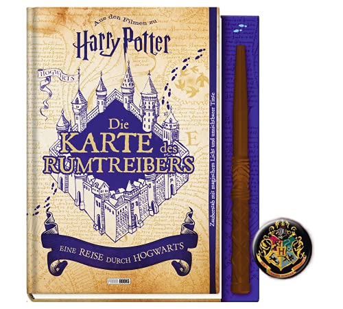 Buchspielbox Aus den Filmen zu Harry Potter: Die Karte des Rumtreibers - mit interaktiven Zauberstab + Harry-Potter-Button, Fanbuch für Kinder ab 9 Jahren von Buchspielbox