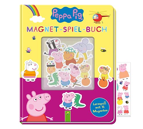 Buchspielbox Peppa Wutz - Set: Magnet-Spiel-Buch + Peppa Pig Sticker von Buchspielbox
