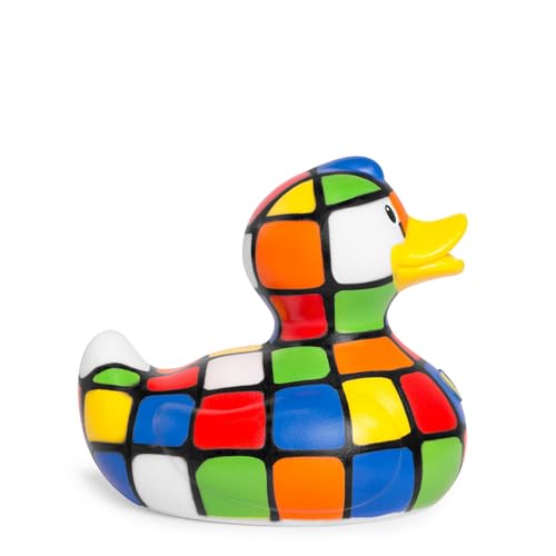Budduck Badeente, groß, luxuriös, 80er-Jahre-Würfel, Retroente, Gummiente, 9 cm, für 3+ Jahre, Mehrfarbig Budduck Badeente, groß, luxuriös, 80er-Jahre-Würfel, Retroente, Gummiente, 9 cm, für 3+ Jahre, Mehrfarbig von Budduck