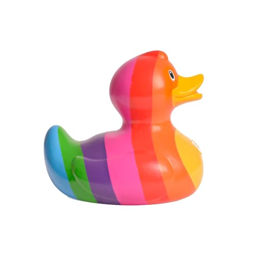 Bud Duck Mini-Gummiente, Regenbogenente, zum Sammeln, Badeente, 6 cm von Budduck