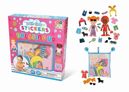 Buddy & Barney - Dressing Up Bath Time Stickers Toy 32 PIECES baby toddler girls boy bathtime with storage organiser bag Buddy & Barney - Dressing Up Bath Time Stickers Toy 32 PIECES baby toddler girls boy bathtime with storage organiser bag von Buddy & Barney