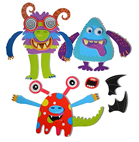Buddy & Barney , Silly Monsters Bath Stickers, Bath Toys for Babies 1 2 3 4 5 Year olds Fun Bath Toy Toddlers Silly Faces von Buddy & Barney