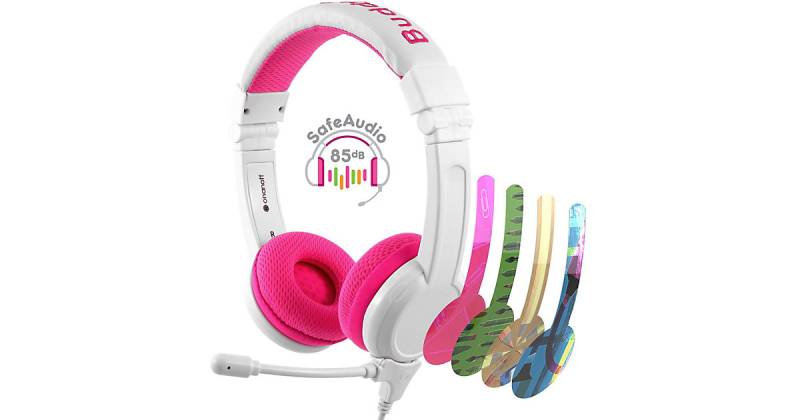 Kinder On-Ear Kopfhörer - BuddyPhones School+, pink von BuddyPhones®