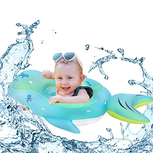 Buen Don Schwimmring Baby, Aufblasbarer Schwimmreifen Baby Schwimmring Baby Schwimmsitz für Kleinkind 3 Monate bis 36 Monate Schwimmhilfe Spielzeugfür (S, Blau) von Buen Don