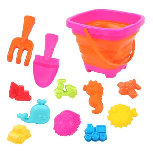 Buerfu 13-teiliges Sandspielzeug Set, Reise Sandspielzeug Mit Faltbarer Eimer Kinder, S-trand Spielzeug Sandförmchen, Out-Door Spielzeug Für Kinder j-ungen Mädchen Alter 3 4 5 6 7+ Buerfu 13-teiliges Sandspielzeug Set, Reise Sandspielzeug Mit Faltbarer Eimer Kinder, S-trand Spielzeug Sandförmchen, Out-Door Spielzeug Für Kinder j-ungen Mädchen Alter 3 4 5 6 7+ von Buerfu