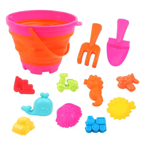 Buerfu 13-teiliges Sandspielzeug Set, Reise Sandspielzeug Mit Faltbarer Eimer Kinder, S-trand Spielzeug Sandförmchen, Out-Door Spielzeug Für Kinder j-ungen Mädchen Alter 3 4 5 6 7+ Buerfu 13-teiliges Sandspielzeug Set, Reise Sandspielzeug Mit Faltbarer Eimer Kinder, S-trand Spielzeug Sandförmchen, Out-Door Spielzeug Für Kinder j-ungen Mädchen Alter 3 4 5 6 7+ von Buerfu