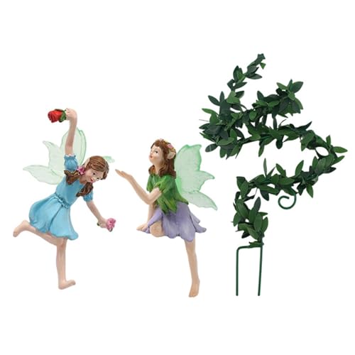 Buerfu Feen Figuren | Harz Feen Statue pflückt im Dunkeln leuchtende Figur - Sammlerstück Pflanze Rebe Dekoration Miniatur Landschaft Szene Zubehör für Hof, Balkon, Garten Buerfu Feen Figuren | Harz Feen Statue pflückt im Dunkeln leuchtende Figur - Sammlerstück Pflanze Rebe Dekoration Miniatur Landschaft Szene Zubehör für Hof, Balkon, Garten von Buerfu