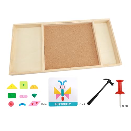 Buerfu Hammer Toy Set, Hammer and Nails Game - Motorspielzeug mit Nagel - Verbessern Sie die hölzernen Hämmern für die Förderung der motorik, entwickeln Sie Kreativität Buerfu Hammer Toy Set, Hammer and Nails Game - Motorspielzeug mit Nagel - Verbessern Sie die hölzernen Hämmern für die Förderung der motorik, entwickeln Sie Kreativität von Buerfu