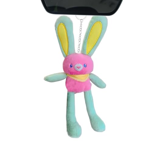 Buerfu Pull Up Plush Toy Bunny, Kaninchenplüsch, 11inch Osterhasen Pull-up-Spielzeuge, Super weich und interaktiv, Ohrenschlüsselkette für Autoschlüsselring Charme Rucksack Anhänger von Buerfu