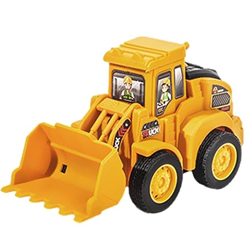 Buerfu Spielzeug für Baustellenfahrzeuge,Site Roller Bulldozer BAU-LKW-Spielzeug | Wiederverwendbarer BAU-Power-Hauller-Bagger, tragbare Straßenwalze und Bohrer-Auto-Pfahlantrieb für Kinder von Buerfu