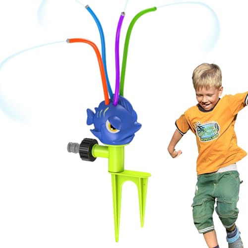 Buerfu Spin-Sprinkler-Spielzeug, Sommer-Wasserspielzeug für Kinder | Summer Outside Toys Sprinkler-Spielzeug für Kinder - Wackelrohre, Sprinkler mit rotierendem Sprühspaß, rotierende Wackelrohre für von Buerfu
