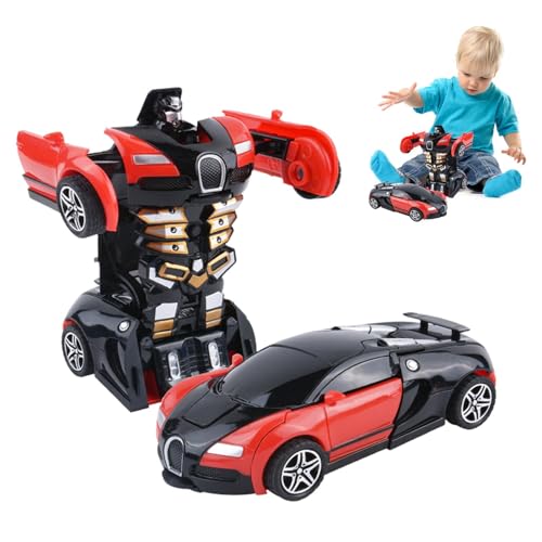 Buerfu Verwandelnde Autos für Jungen, Verwandelbares Roboterauto-Spielzeug | Roboterauto, das Spielzeug verwandelt | Actionfiguren verwandeln Auto 2 in 1, Spielzeug für Jungen, Verformungsspielzeug, von Buerfu