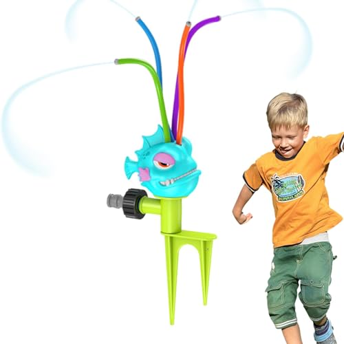 Buerfu Wassersprühsprinkler-Spielzeug, Wassersprinkler für Kinder - Summer Outside Toys Sprinkler-Spielzeug für Kinder | Wackelrohre, Sprinkler mit rotierendem Sprühspaß, rotierende Wackelrohre für von Buerfu