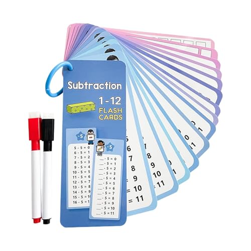 Mathekarten-Lernkarten, Mathe-Rechenkarten-Spielzeug, Multiplikationskarten Für Kinder, Mathe-Lernkartenspiel Mit 2 Löschbaren Stiften Mathe-Lernkarten Für Kinder 1. Bis 3. Klasse Mathekarten-Lernkarten, Mathe-Rechenkarten-Spielzeug, Multiplikationskarten Für Kinder, Mathe-Lernkartenspiel Mit 2 Löschbaren Stiften Mathe-Lernkarten Für Kinder 1. Bis 3. Klasse von Buerfu