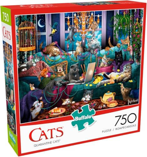Buffalo Games 17279 Quarantäne Katzen Puzzle, Mehrfarbig, Large von Buffalo Games