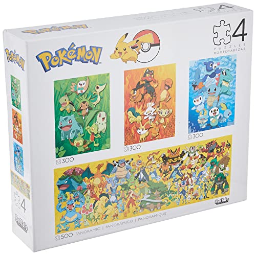 Buffalo Games 9371 4 x 1 Multipack – Pokemon Puzzle, 0, 500 von Buffalo Games