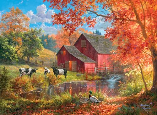 Buffalo Games - Abraham Hunter - Life on The Farm - 1000 Teile Puzzle für Erwachsene - Herausforderndes Puzzle perfekt für Spieleabende - Fertige Größe ist 26,25 x 19,75 cm von Buffalo Games