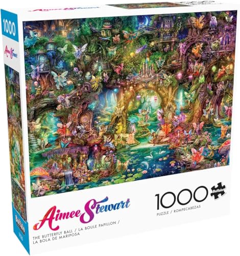 Buffalo Games - Aimee Stewart - Der Schmetterlingsball - 1000-teiliges Puzzle für Erwachsene, herausforderndes Puzzle, perfekt für Spieleabende - Fertige Größe 26,75 x 19,75 von Buffalo Games