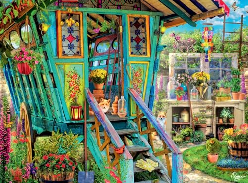 Buffalo Games Aimee Stewart The Potting Shed 1000-teiliges Puzzle für Erwachsene, herausforderndes Puzzle perfekt für Spieleabende, fertige Größe ist 67,95 x 50,17 cm von Buffalo Games